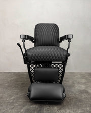 Vintage Emil J Paidar Chair - Matte Black with Alsace Stitching