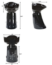 Free Standing Shampoo Bowl - Olympia Pedestal Shampoo Station