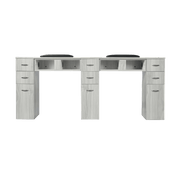 GrayGold Nail Double Table