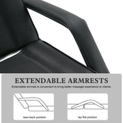 BarberPub Professional Hydraulic Beauty Bed, Height Adjustable Tattoo SPA Chair for Client 2753