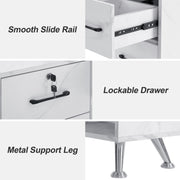 L-Shaped Multi-functional Storage Manicure Table, Beauty Nail Desk with Open Space 2866