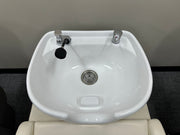 Ceramic Stationery Salon Shampoo Bowl AGS Beauty