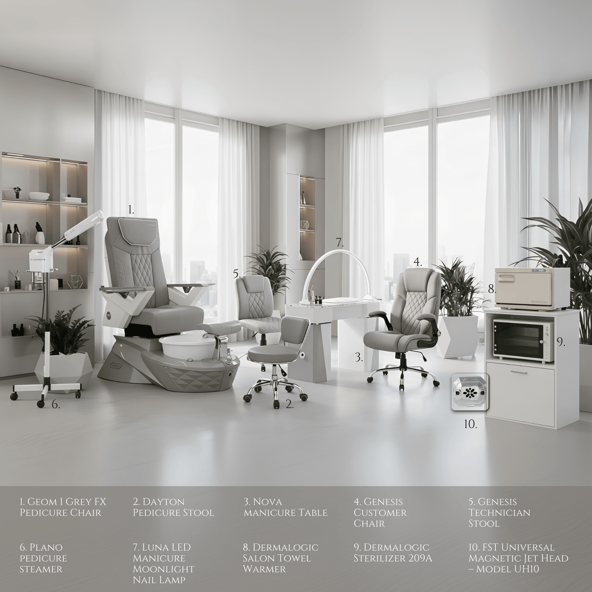 GEOM I - 10 Set Package - Grey
