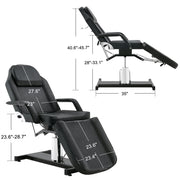 BarberPub Professional Hydraulic Beauty Bed, Height Adjustable Tattoo SPA Chair for Client 2753