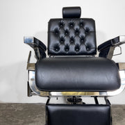 Custom Lincoln Barber Chair - Black Tufted Back