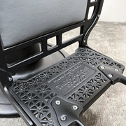 Custom Matte Black & Gray Theo A Kochs Barber Chair