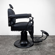 Custom Koken Barber Chair Model No. 735 - Diamond Black