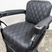 Custom Koken Barber Chair Model No. 735 - Diamond Black
