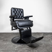 Custom Lincoln Barber Chair - Black on Black