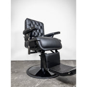 Custom Lincoln Barber Chair - Black on Black