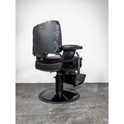 Custom Lincoln Barber Chair - Black on Black