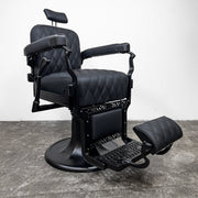 Custom Koken Barber Chair Model No. 735 - Diamond Black