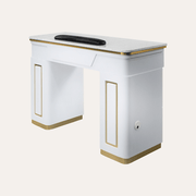 NAPA Manicure Table White/Gold