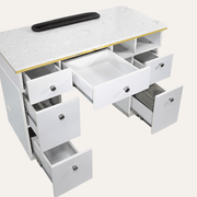 NAPA Manicure Table White/Gold