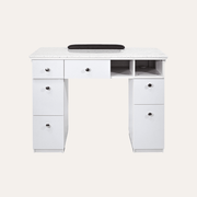NAPA Manicure Table White/Silver