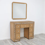 Rose Gold Nova Salon Station and Mirror