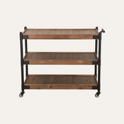 Sierra Reclaimed 3-Tier Rolling Cart (Large)
