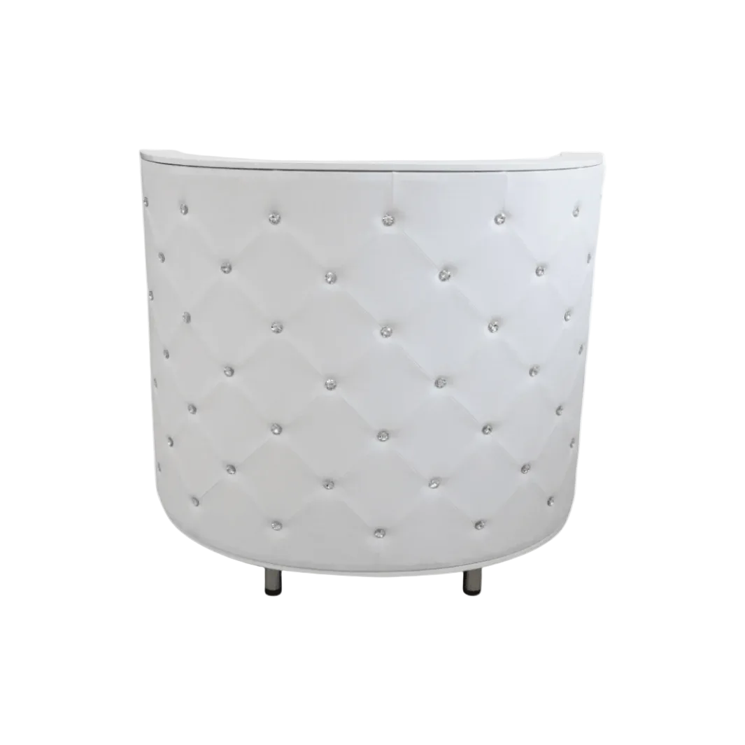 WHITE Glam Reception Desk