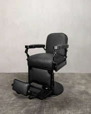 Vintage Theo A Kochs Barber Chair - Black on Black