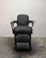 Vintage Theo A Kochs Barber Chair - Black on Black