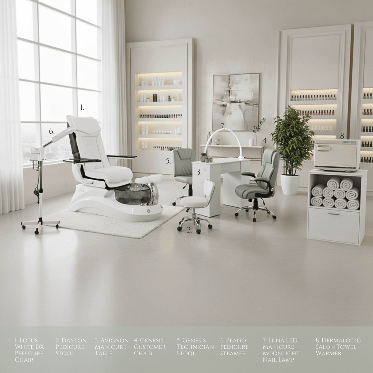 LOTUS II 8 Set Package - White