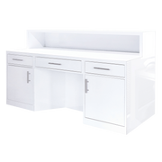 Lume Reception Desk in White Whale Spa