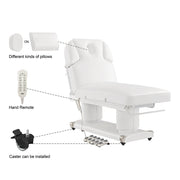 Luxi 4 Motors Medical Spa Treatment Table White DIR