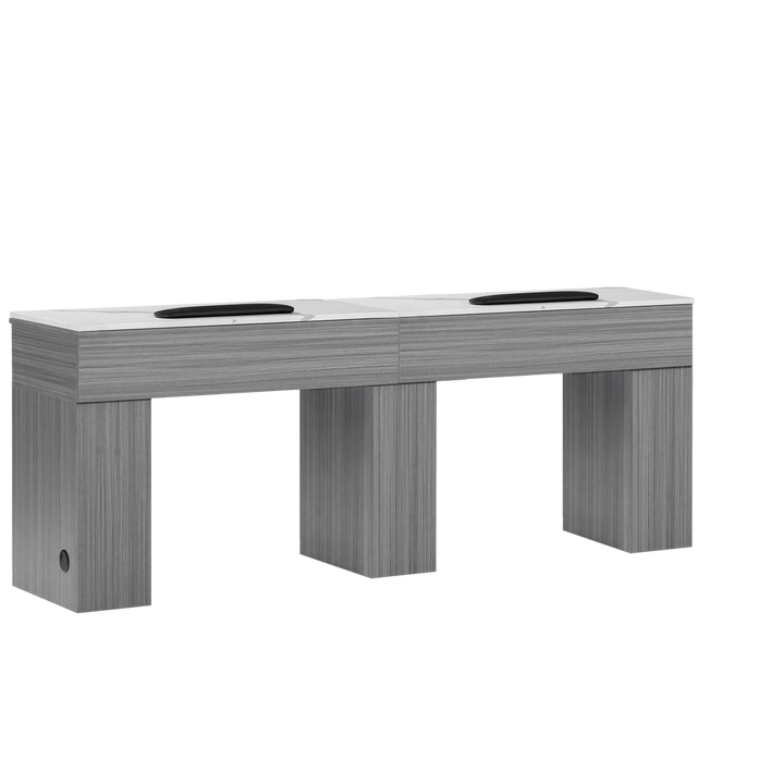 Mira Double Manicure Table Gray Whale Spa