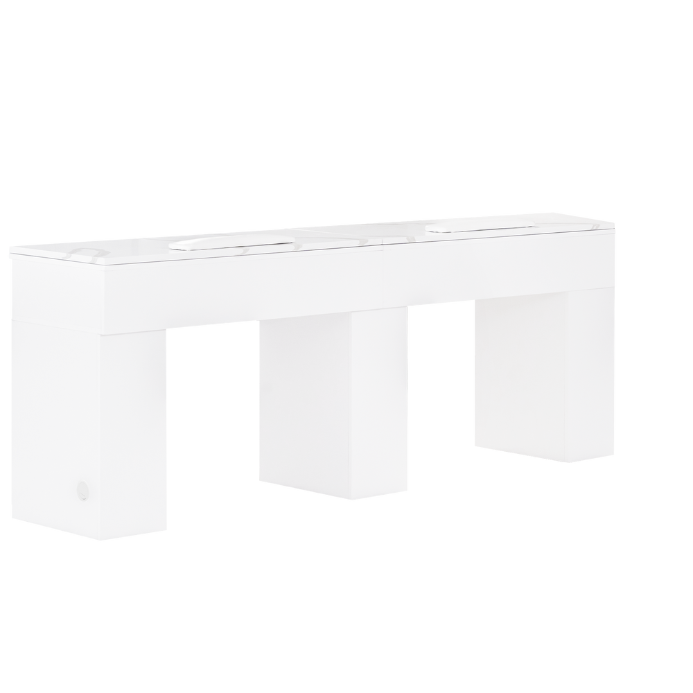 Mira Double Manicure Table White Whale Spa