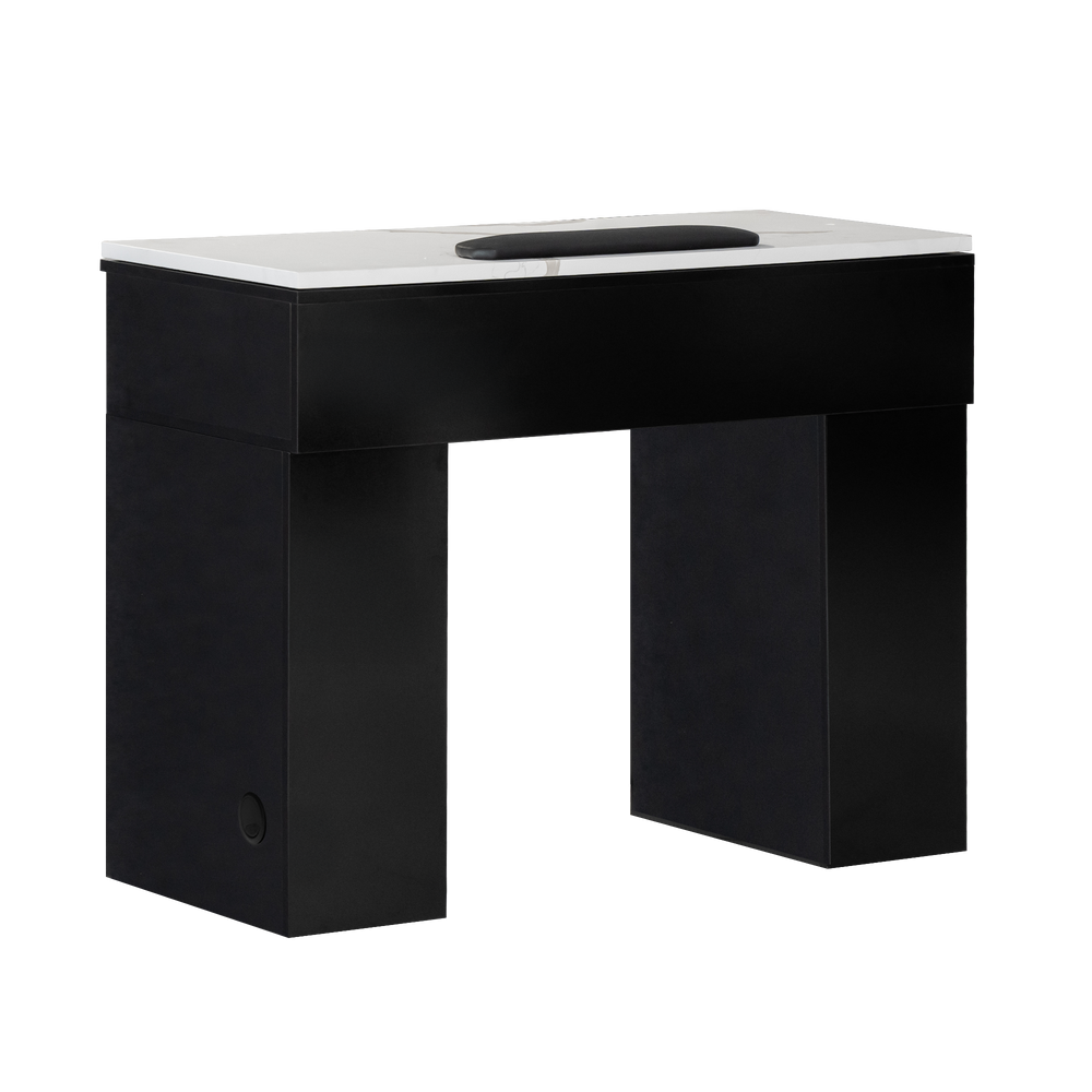 Mira Single Manicure Table Black Whale Spa