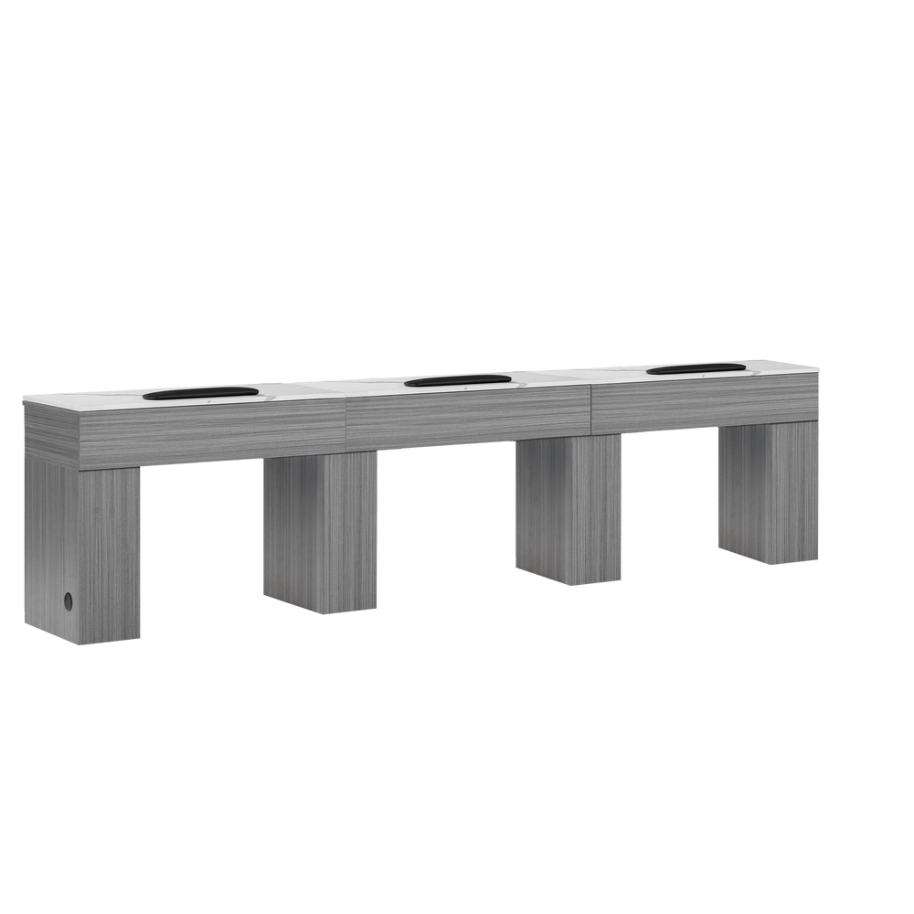 Mira Triple Manicure Table Gray Whale Spa