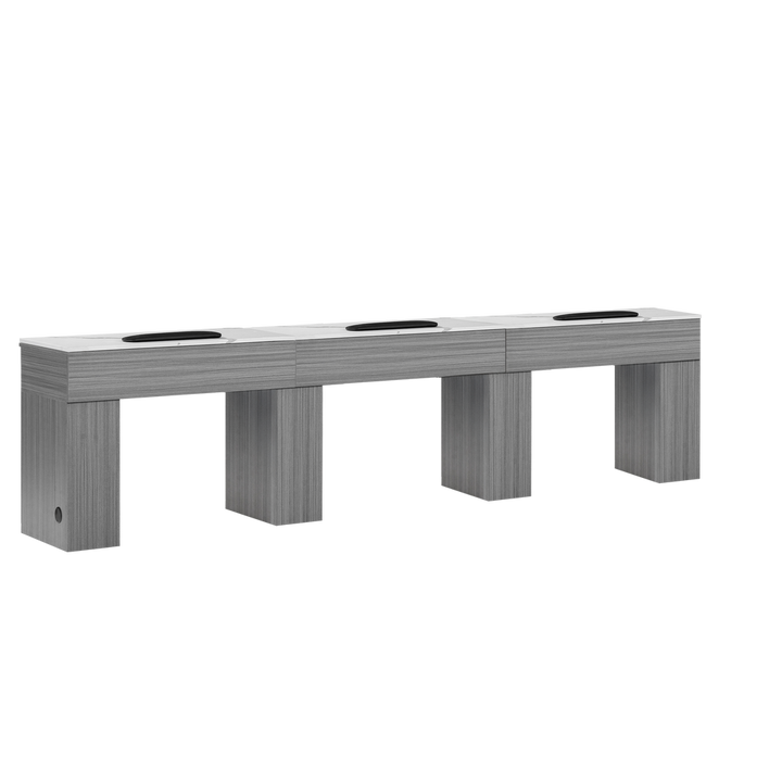 Mira Triple Manicure Table Gray Whale Spa