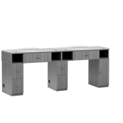 Mira Double Manicure Table Gray Whale Spa