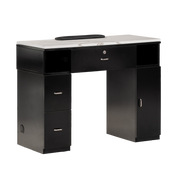Mira Single Manicure Table Black Whale Spa