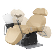Maximus II Spa Salon Thermo Heated Massage Shampoo Bed with Rotating Seat
