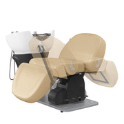 Maximus II Spa Salon Thermo Heated Massage Shampoo Bed with Rotating Seat