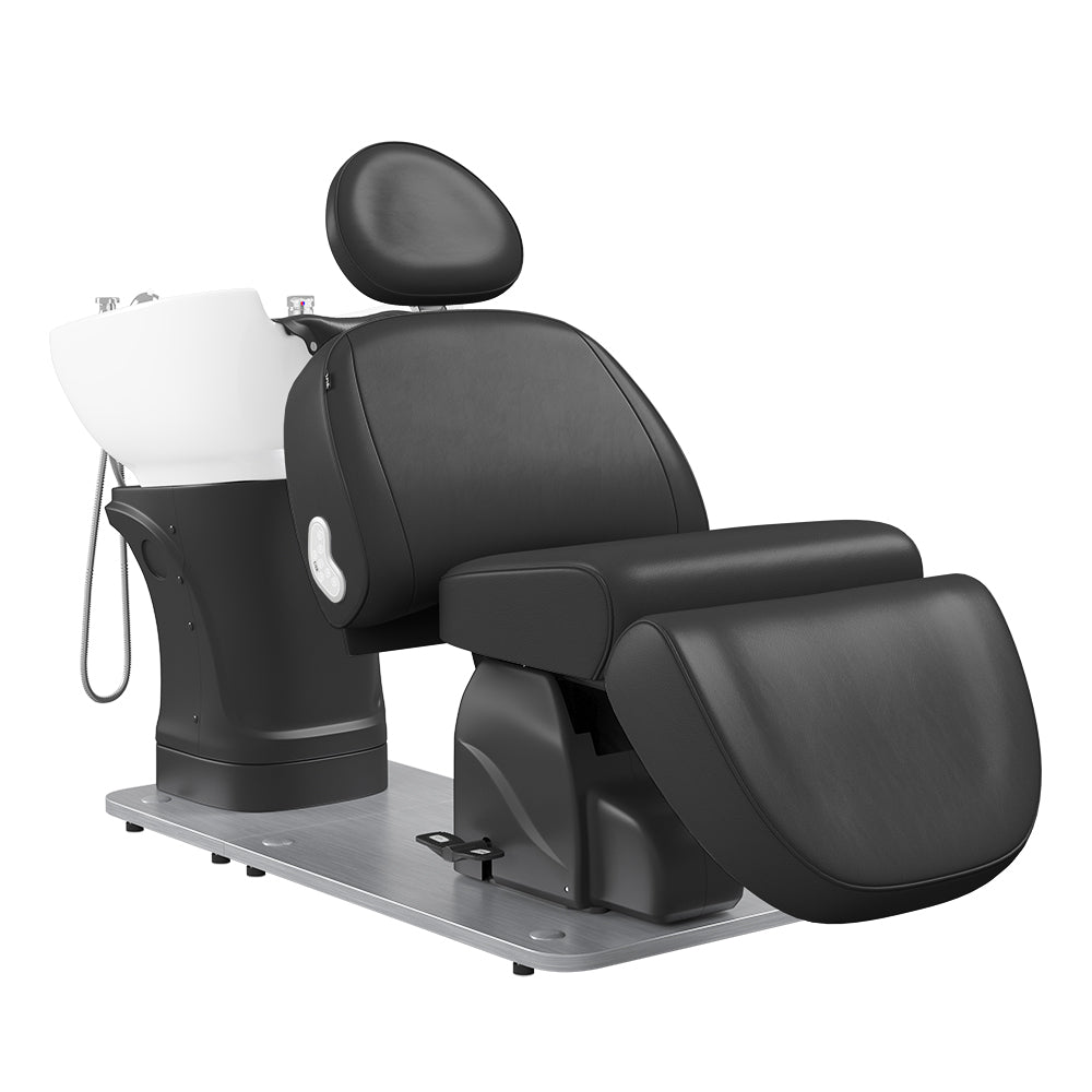 Maximus II Spa Salon Thermo Heated Massage Shampoo Bed with Rotating Seat