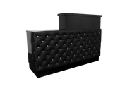 Valentino Lux Tufted Reception Desk with ADA Compliance Whale Spa