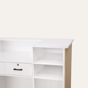 NOUVEAU Tambour Reception Desk (Large)