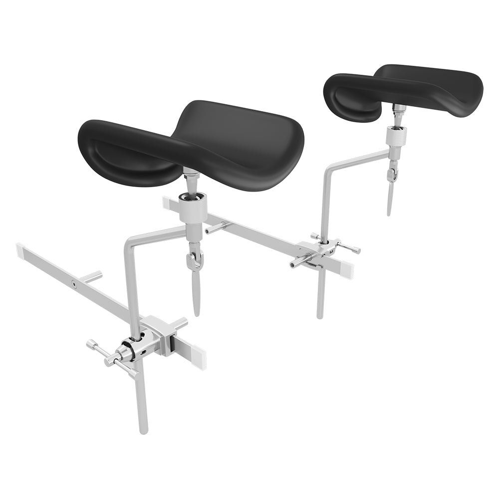 OB GYN Stirrups with Rails for Medical Exam Chairs and Procedure Tables