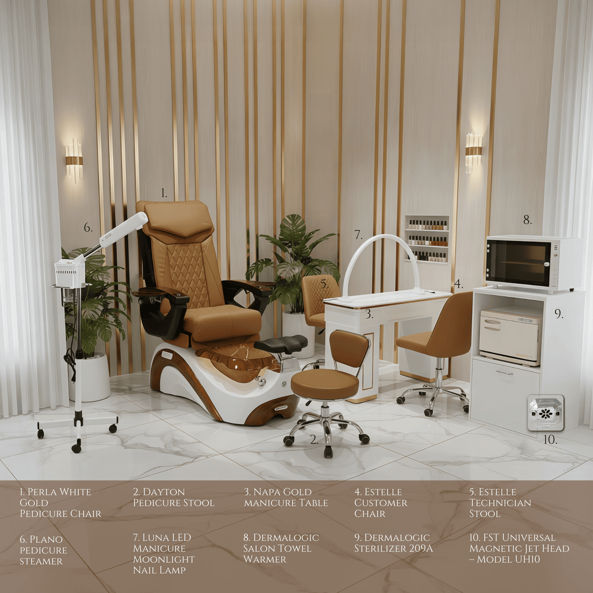 PERLA 10 Set Package - Cappuccino