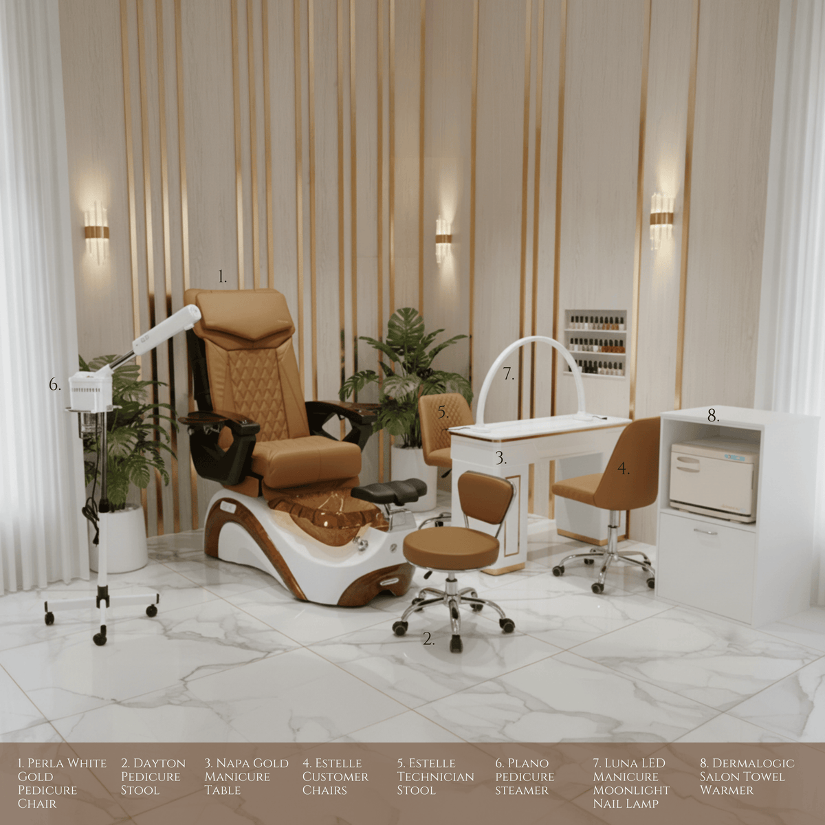 PERLA 8 Set Package - Cappuccino