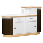 Olivia Reception Desk Espresso Brown Whale Spa