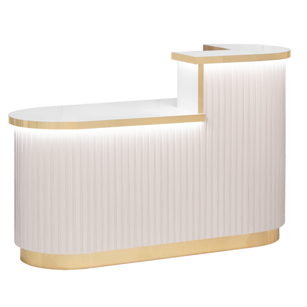 Olivia Reception Desk Beige Whale Spa