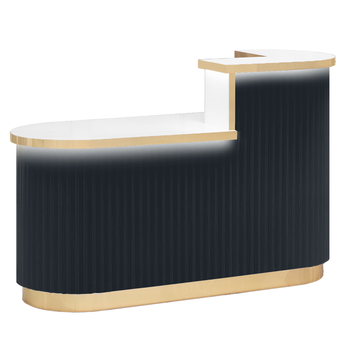Olivia Reception Desk Charcoal Whale Spa