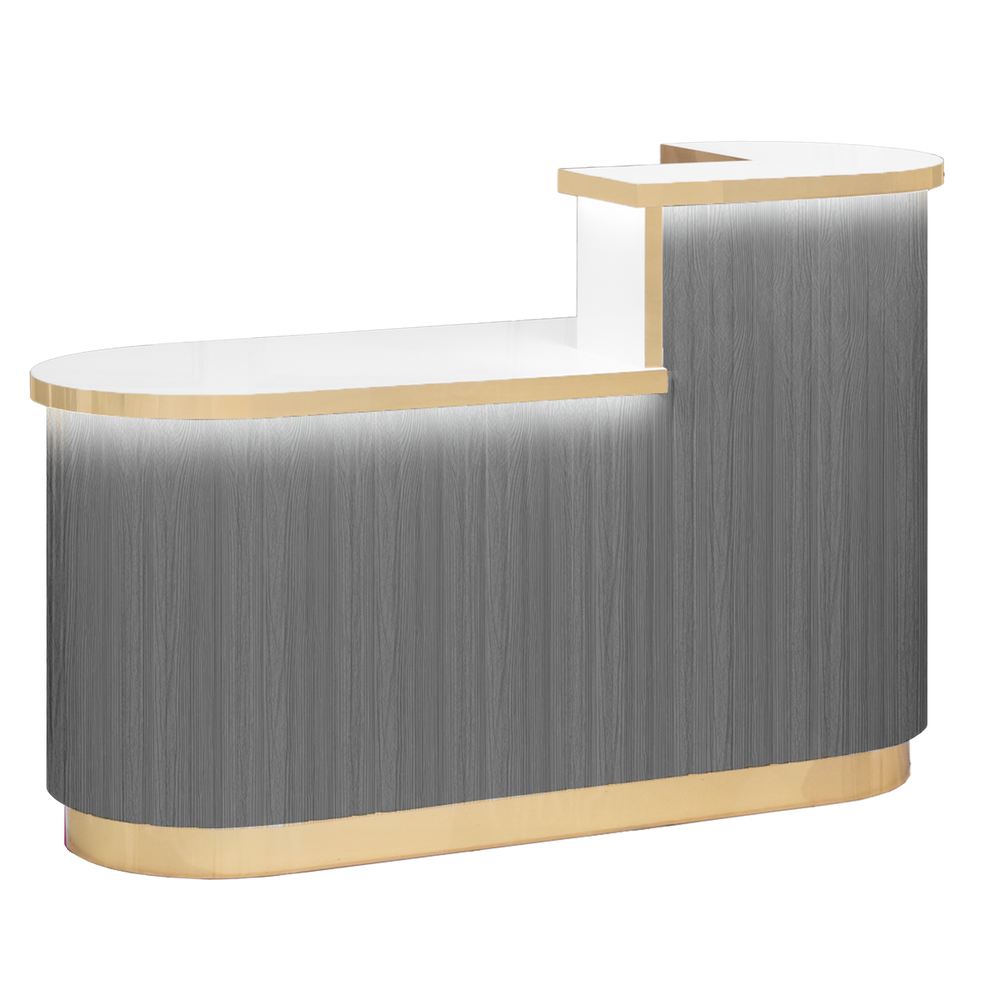 Olivia Reception Desk Gray Whale Spa