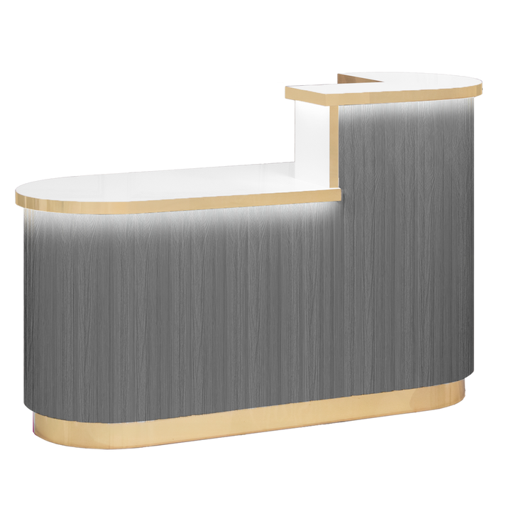 Olivia Reception Desk Gray Whale Spa