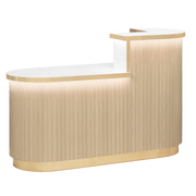 Olivia Reception Desk Oak Whale Spa