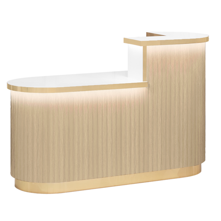 Olivia Reception Desk Oak Whale Spa