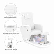 Relaxion II Pedicure Chair with Ventilation & Discharge Pump White DIR
